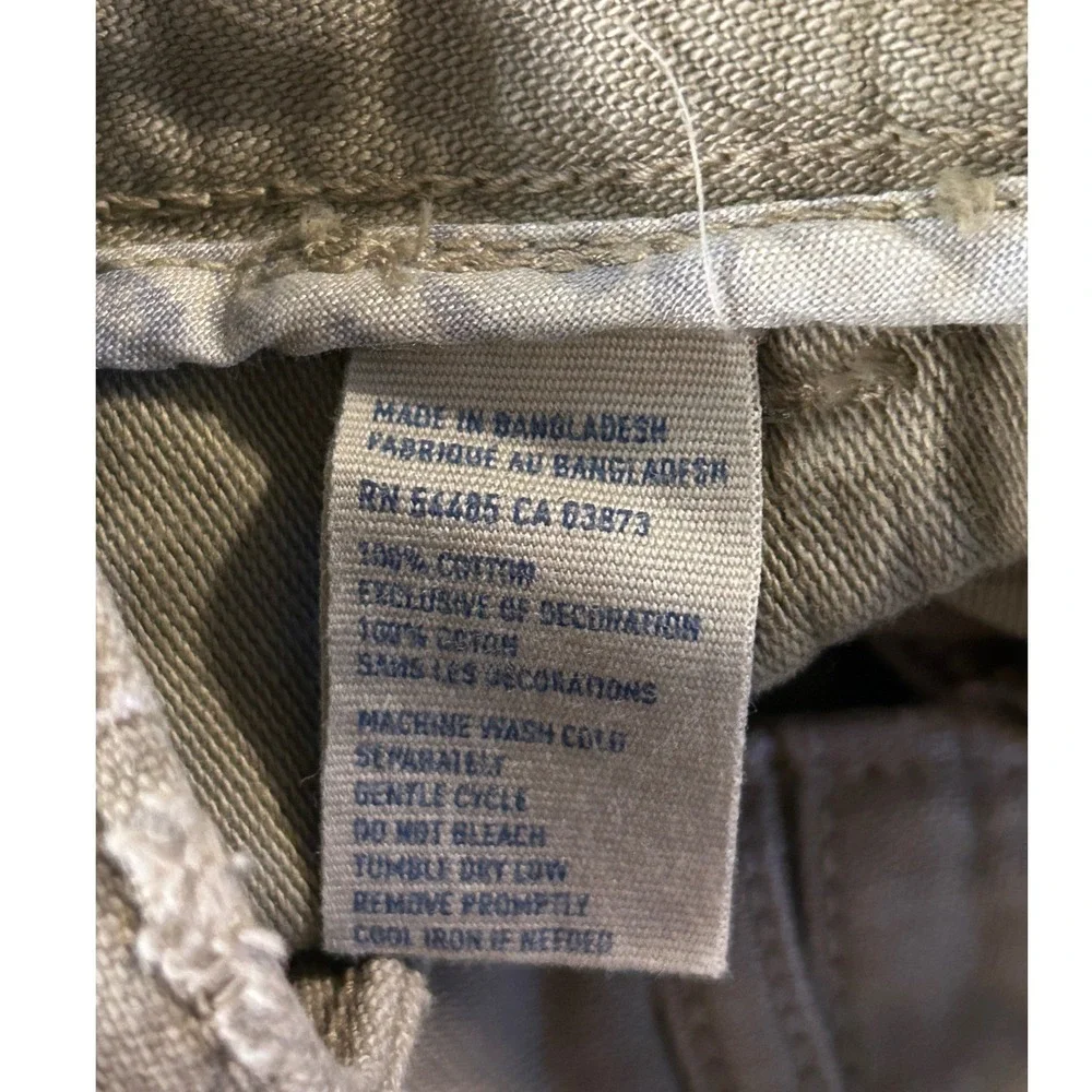American‎ Eagle Outfitters Khaki Cotton Utility Mini Skirt Size 2 Summer